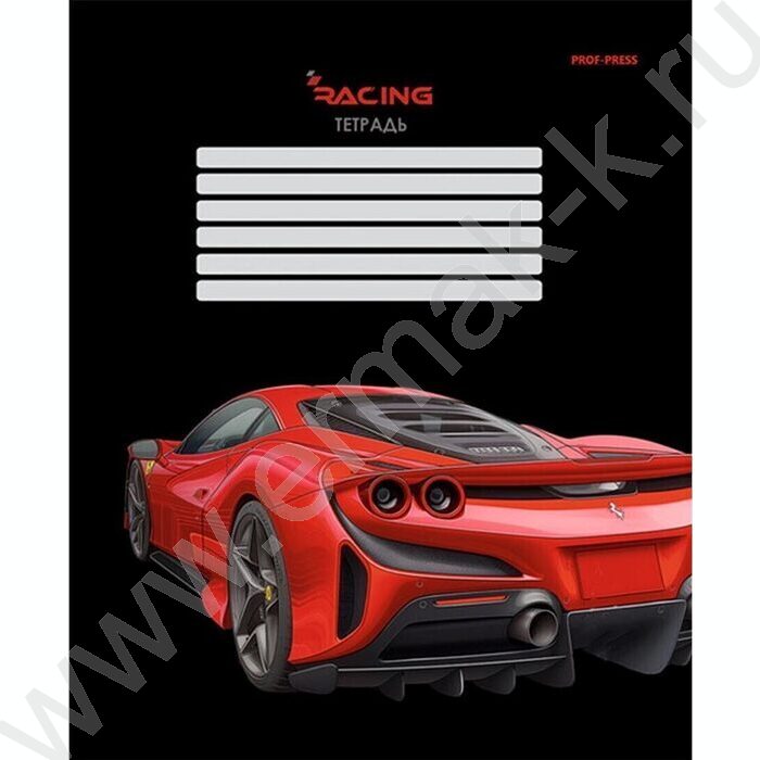 Тетрадь  12л клетка "Шикарная машина" 5видов | Фото 3