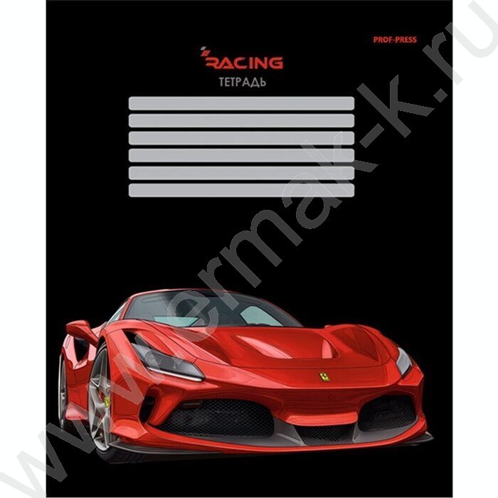 Тетрадь  12л клетка "Шикарная машина" 5видов | Фото 4