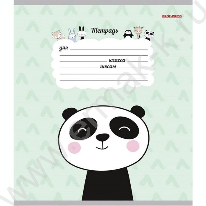 Тетрадь  12л линейка косая дополнительная "Рисунок животного" 5видов | Фото 3