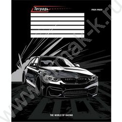 Тетрадь  12л линейка косая дополнительная "Шикарная машина" твин-лак/ 5видов | Фото 3