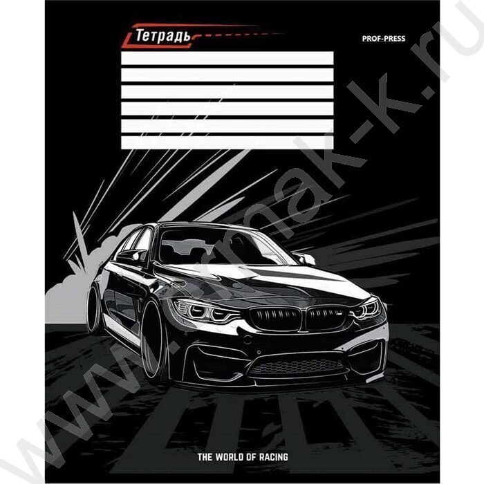 Тетрадь  12л линейка косая дополнительная "Шикарная машина" твин-лак/ 5видов | Фото 3