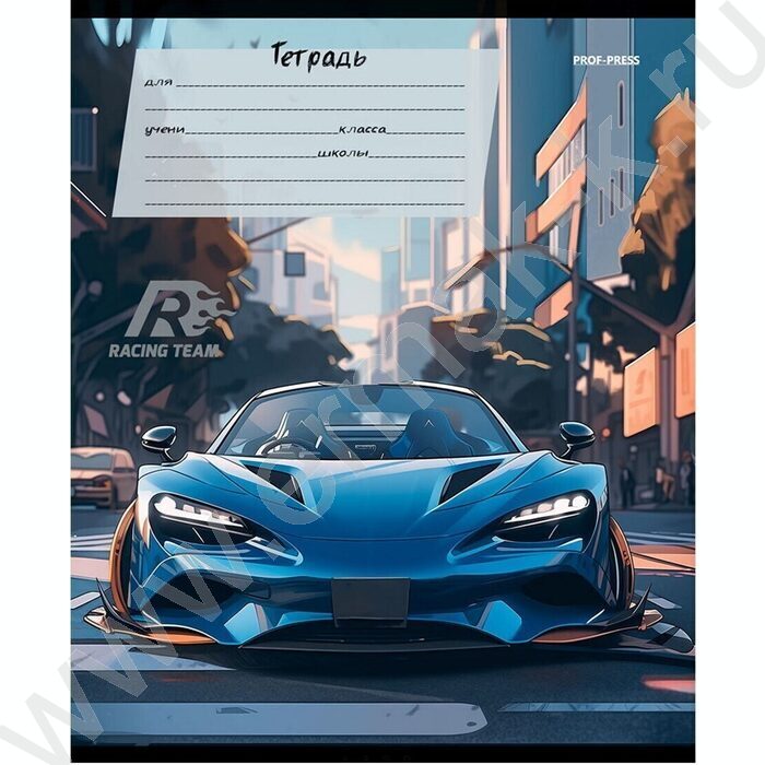 Тетрадь  18л клетка "Микс авто-1" твин-лак /ассорти | Фото 2