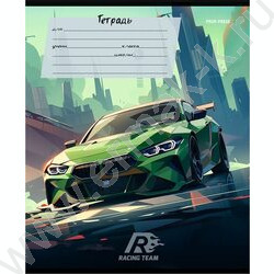 Тетрадь  18л клетка "Микс авто-1" твин-лак /ассорти | Фото 3