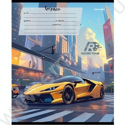 Тетрадь  18л клетка "Микс авто-1" твин-лак /ассорти | Фото 5