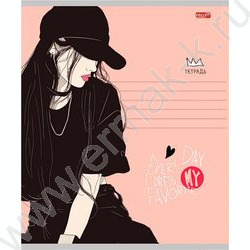 Тетрадь  24л клетка "Модные девушки-1" 5видов | Фото 4