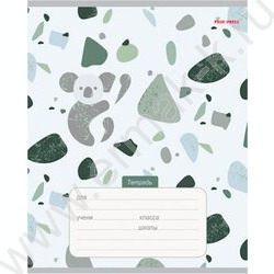 Тетрадь  24л клетка "Абстракции с животными" 5видов | Фото 5