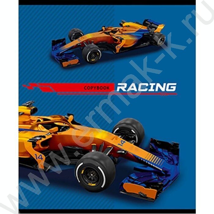 Тетрадь  40л клетка "Королевская гонка" ассорти | Фото 4