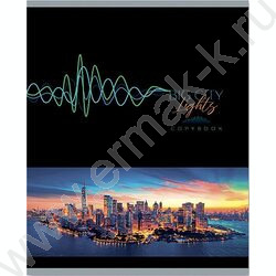 Тетрадь  40л клетка "Огни города" ассорти | Фото 3