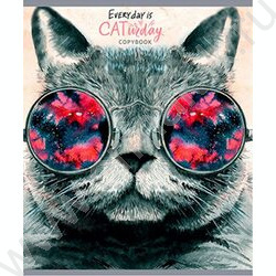 Тетрадь  40л клетка "Разнообразные котики" ассорти | Фото 4