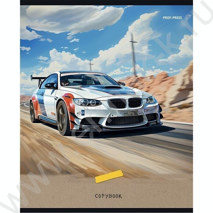 Тетрадь  48л клетка "Скоростной транспорт" ассорти | Фото 2