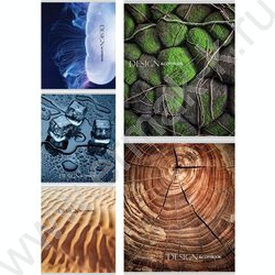 Тетрадь  48л клетка "Вдохновение природой" /лён/ ассорти | Фото 1