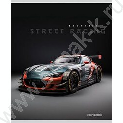 Тетрадь  48л клетка "Спортивные автомобили-3" /лён/ ассорти | Фото 6