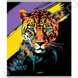 Тетрадь  48л клетка "Портрет зверя" /лён/ ассорти | Фото 3