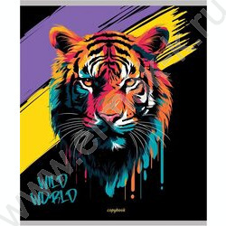 Тетрадь  48л клетка "Портрет зверя" /лён/ ассорти | Фото 4