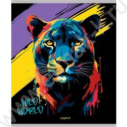 Тетрадь  48л клетка "Портрет зверя" /лён/ ассорти | Фото 5