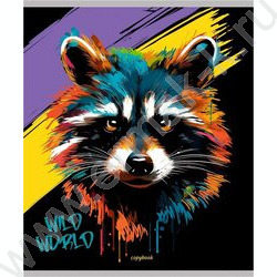 Тетрадь  48л клетка "Портрет зверя" /лён/ ассорти | Фото 6