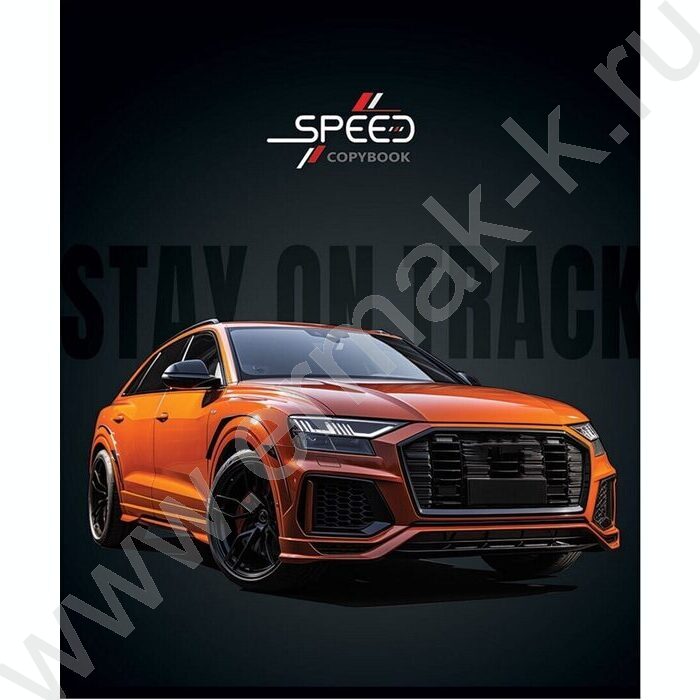 Тетрадь  48л клетка "Авто на черном фоне" /софт-тач/ ассорти | Фото 2