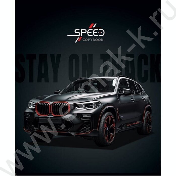 Тетрадь  48л клетка "Авто на черном фоне" /софт-тач/ ассорти | Фото 3