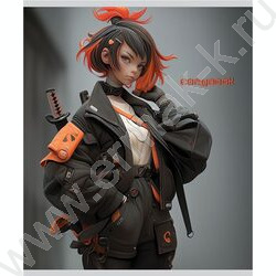 Тетрадь  48л клетка "Воинственные девушки" /софт-тач/ ассорти | Фото 5