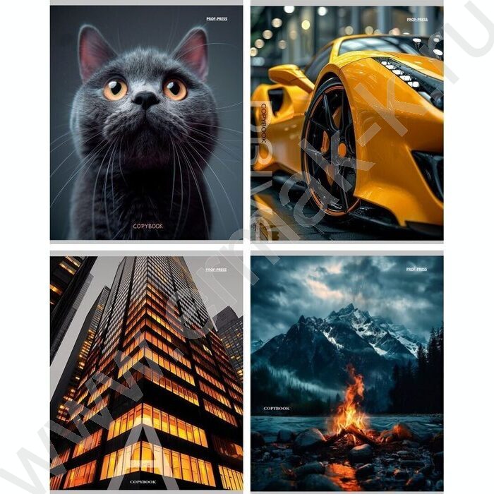 Тетрадь  96л клетка "Микс" | Фото 1