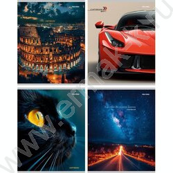 Тетрадь  96л клетка "Микс" | Фото 1