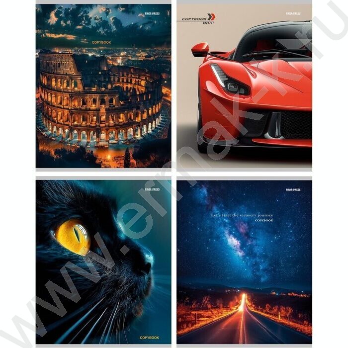 Тетрадь  96л клетка "Микс" | Фото 1