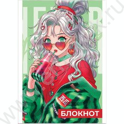 Блокнот  40л А6 "Арбузное настроение" /клетка, мягкий переплёт (2 скобы) | Фото 1