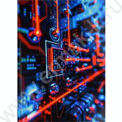 Тетрадь  96л А4 клетка/тв.обл. "Цифровые технологии" /лянц.лам./ | Фото 1