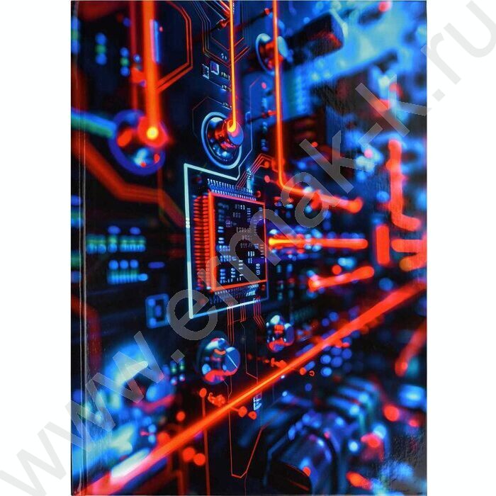 Тетрадь  96л А4 клетка/тв.обл. "Цифровые технологии" /лянц.лам./ | Фото 1