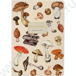 Тетрадь  40л линейка "Грибная феерия" 70 г/м2 бежевая бумага | Фото 1