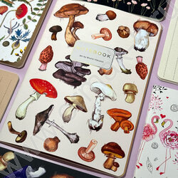 Тетрадь  40л линейка "Грибная феерия" 70 г/м2 бежевая бумага | Фото 7