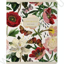 Тетрадь  48л клетка "Flora" /мат.лам.Soft Touch/фольга золото/ ассорти | Фото 3