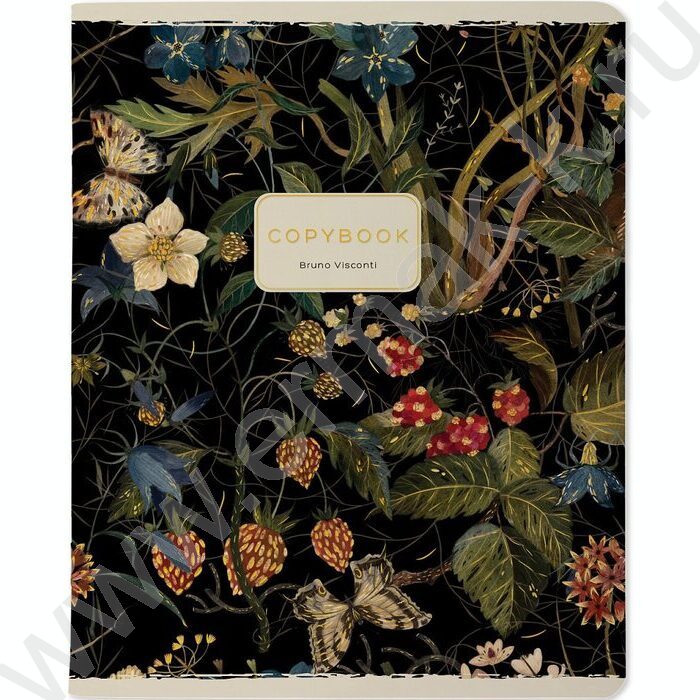 Тетрадь  48л клетка "Flora" /мат.лам.Soft Touch/фольга золото/ ассорти | Фото 6