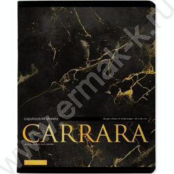 Тетрадь  48л клетка "Carrara" /мат.лам.Soft Touch/фольга золото/ ассорти | Фото 3