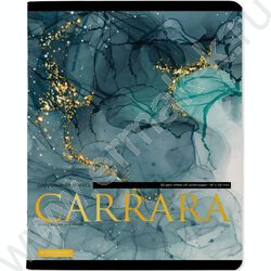 Тетрадь  48л клетка "Carrara" /мат.лам.Soft Touch/фольга золото/ ассорти | Фото 4