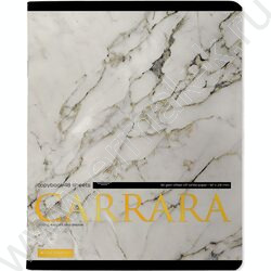 Тетрадь  48л клетка "Carrara" /мат.лам.Soft Touch/фольга золото/ ассорти | Фото 6
