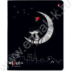 Тетрадь  48л клетка "Романтика.Black" /УФ- лак сплошной/ 5видов | Фото 2