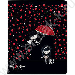 Тетрадь  48л клетка "Романтика.Black" /УФ- лак сплошной/ 5видов | Фото 3