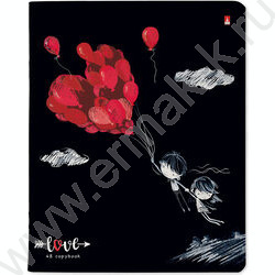 Тетрадь  48л клетка "Романтика.Black" /УФ- лак сплошной/ 5видов | Фото 6