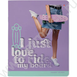 Тетрадь  48л клетка "Penny board" /мат.лам./ 5видов | Фото 3