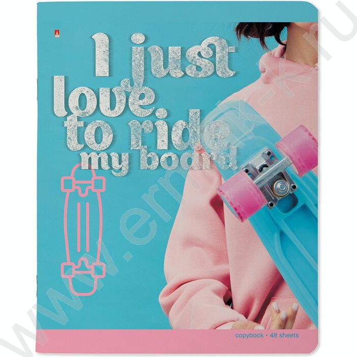 Тетрадь  48л клетка "Penny board" /мат.лам./ 5видов | Фото 5