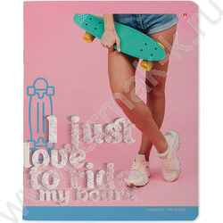 Тетрадь  48л клетка "Penny board" /мат.лам./ 5видов | Фото 6