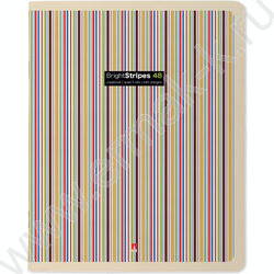 Тетрадь  48л клетка "Stripes" /УФ- лак сплошной/ 5видов | Фото 2