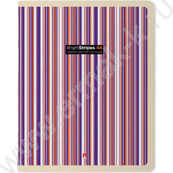 Тетрадь  48л клетка "Stripes" /УФ- лак сплошной/ 5видов | Фото 3