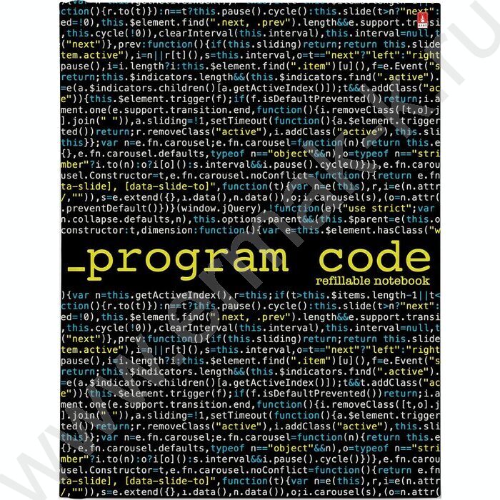 Тетрадь  80л клетка/кольца "Program" со смен.блоком | Фото 1