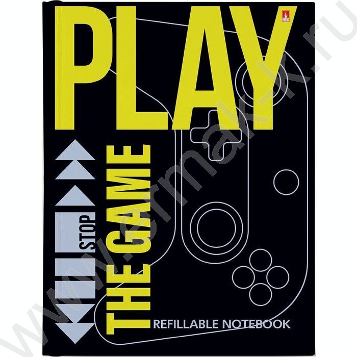 Тетрадь  80л клетка/кольца "Play the game" со смен.блоком | Фото 1