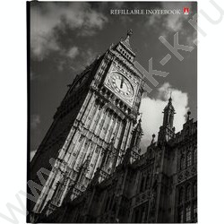 Тетрадь  80л клетка/кольца "Города" со смен.блоком | Фото 1