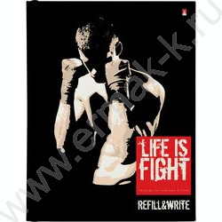 Тетрадь  80л клетка/кольца "Бойцовский клуб" со смен.блоком | Фото 1