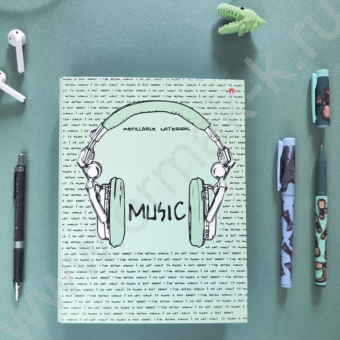 Тетрадь 160л клетка/кольца "Soundmania" со смен.блоком | Фото 3