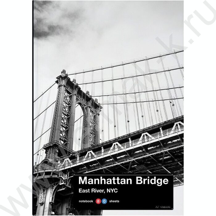 Бизнес-блокнот  80л А5 тв.обл. "NY-NY" | Фото 2